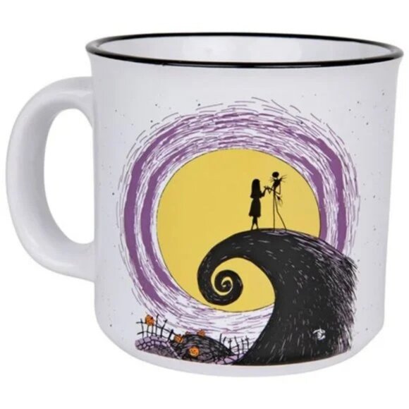 Disney Nightmare Before Christmas Jack & Sally Moon Camper Mug 20oz NWT - Picture 2 of 6